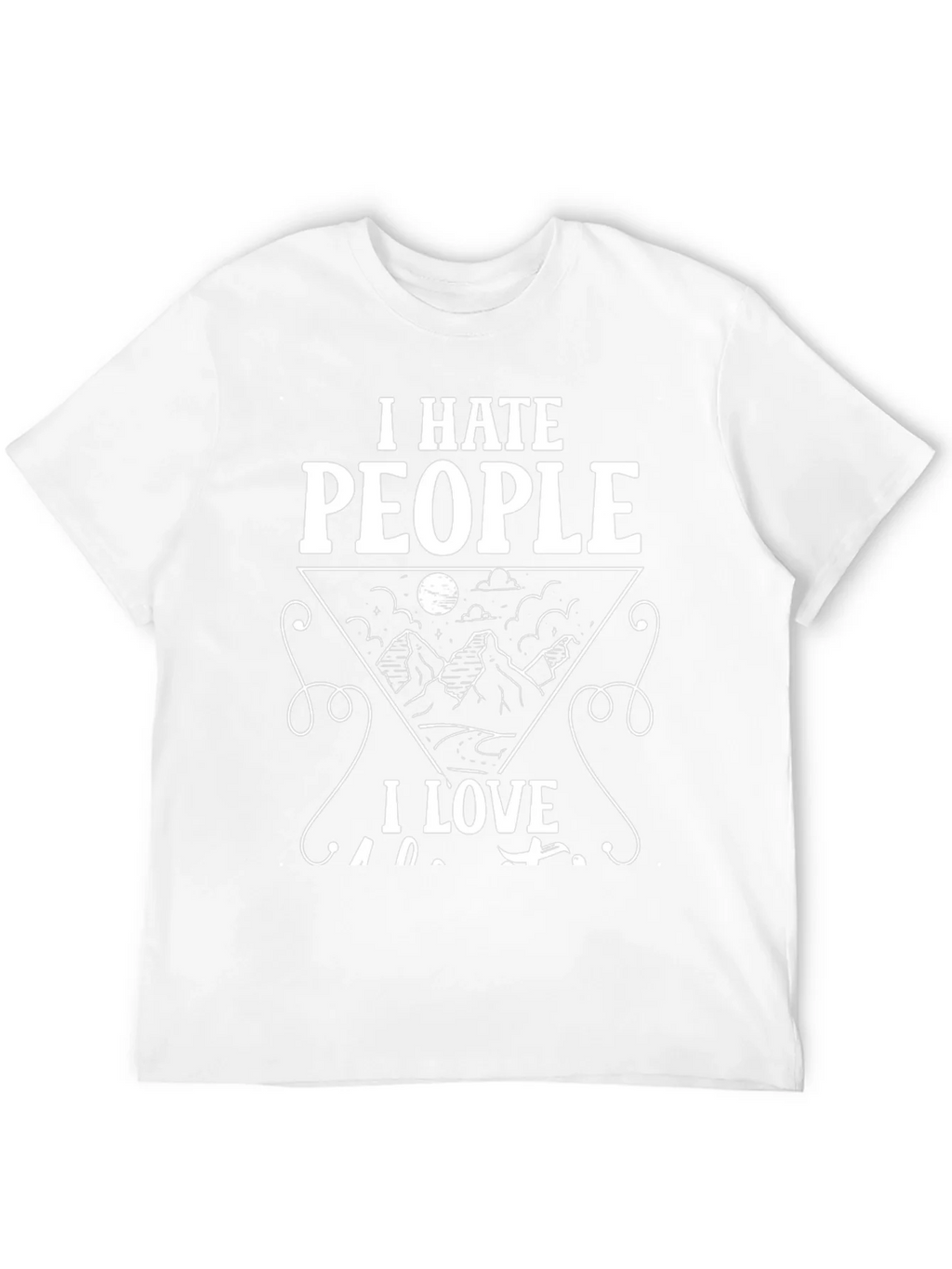 I Hate People I Love Camping Black Graphic T-Shirt product image 11