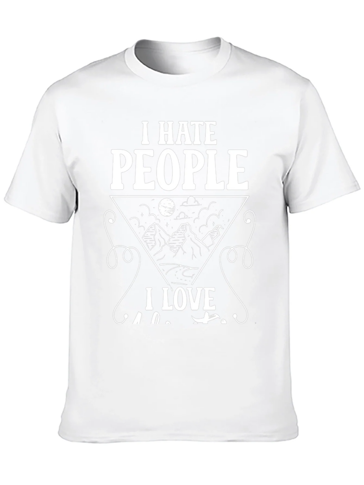 I Hate People I Love Camping Black Graphic T-Shirt product image 9