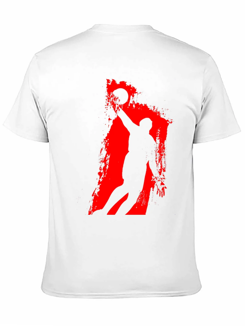 Basketball Silhouette Graphic Tee - Black Cotton T-Shirt product image 10