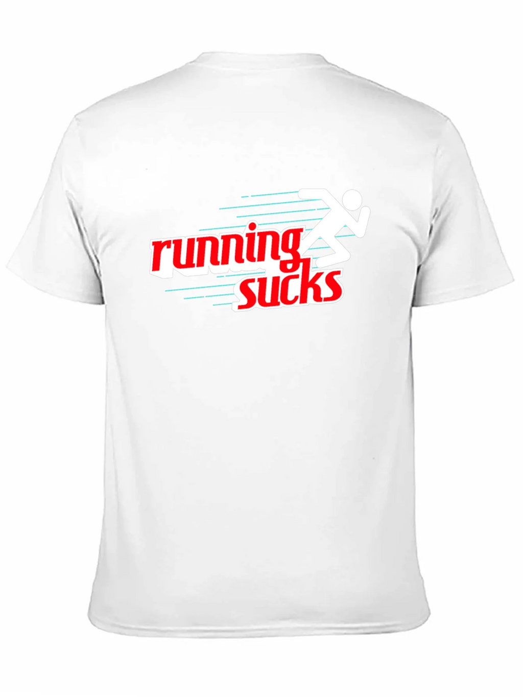 Running Sucks Graphic T-Shirt - Black Sporty & Humorous product image 10