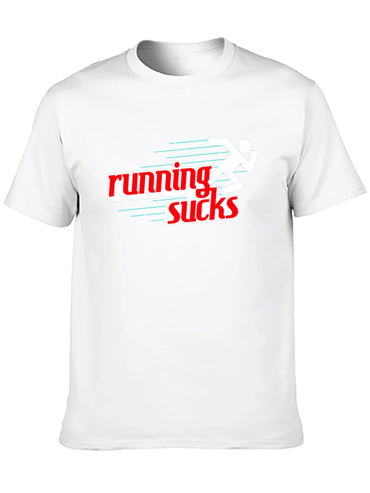 Running Sucks Graphic T-Shirt - Black Sporty & Humorous product image 9