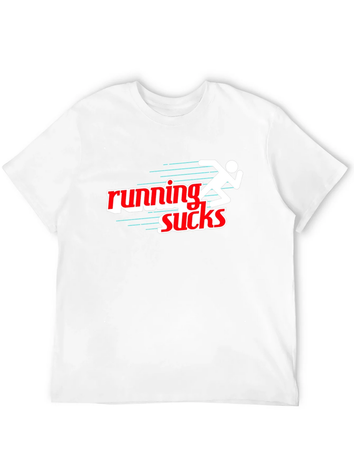 Running Sucks Graphic T-Shirt - Black Sporty & Humorous product image 11