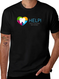 Help! Funny Tooth Ventricle Black T-Shirt product image 1
