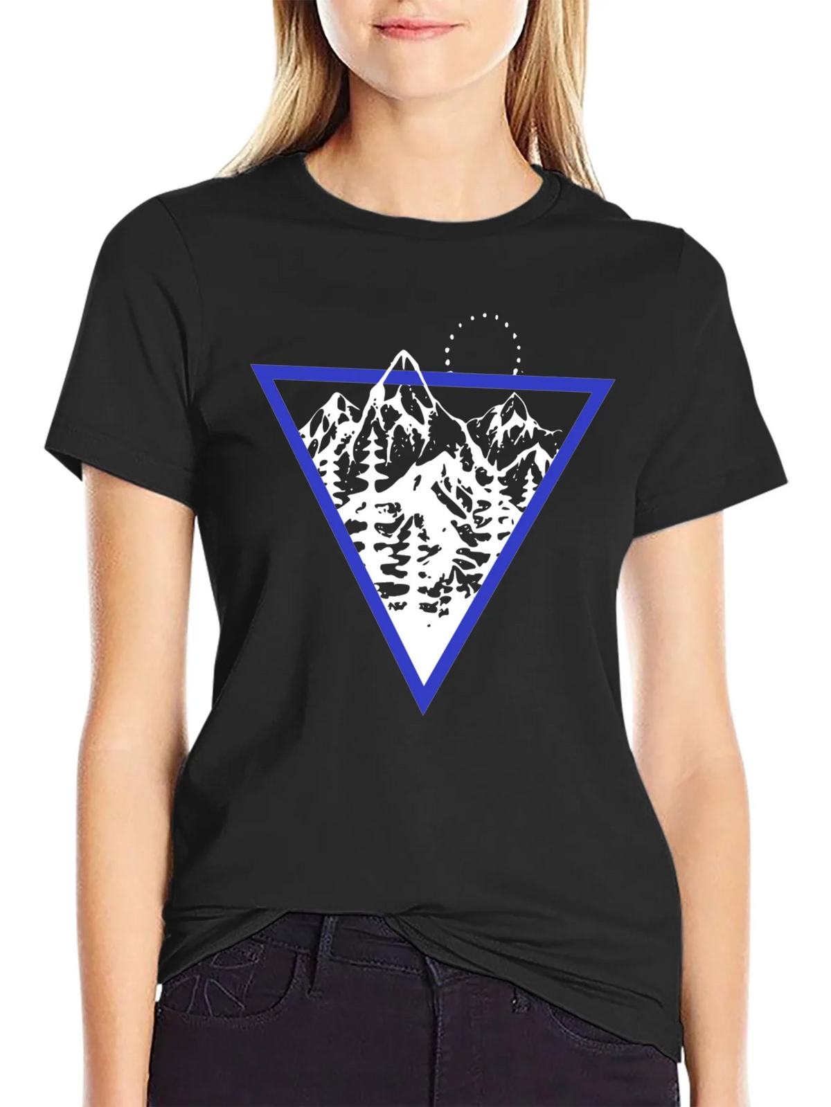 Geometric Mountain Graphic T-Shirt product image 2