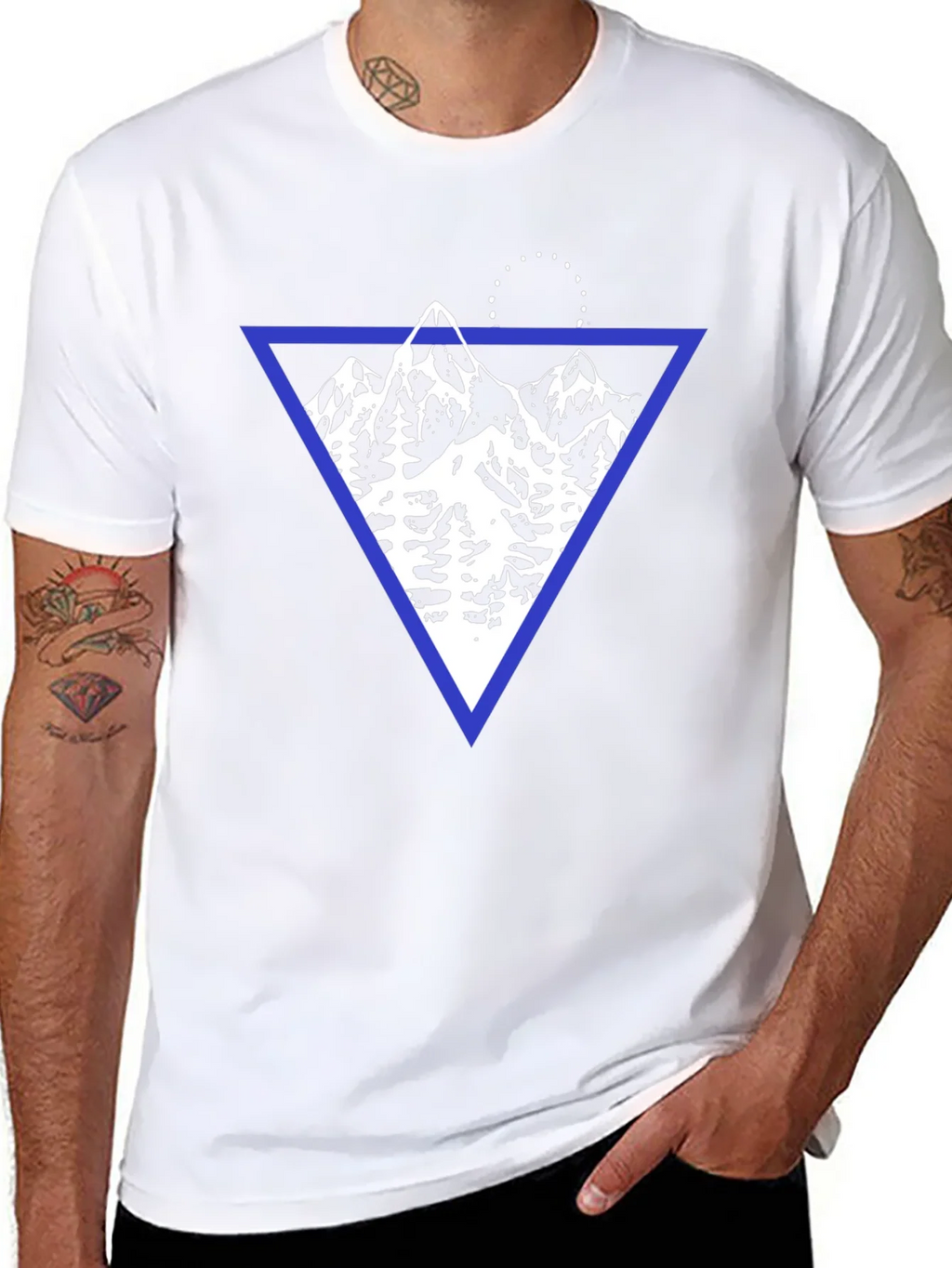 Geometric Mountain Graphic T-Shirt product image 7