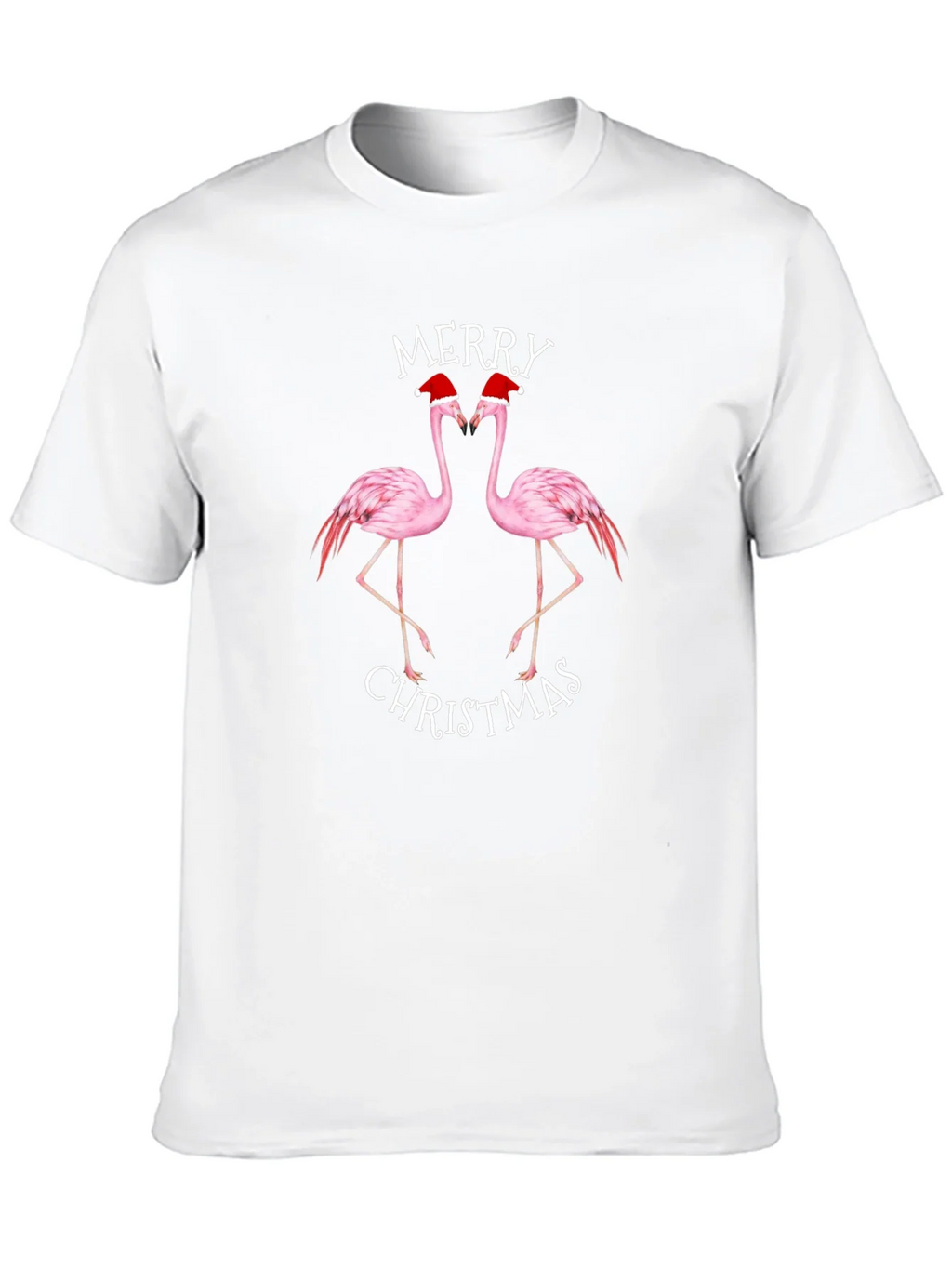 Merry Christmas Flamingo Graphic Tee