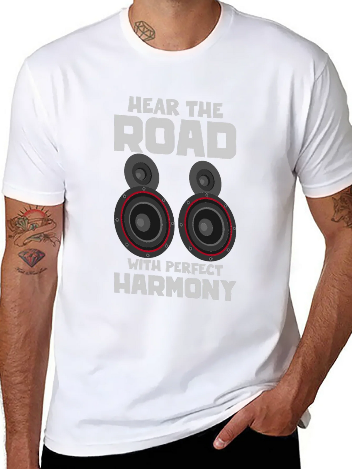 Hear The Road Mens Black T-Shirt product image 7