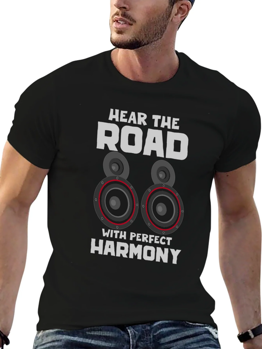 Hear The Road Mens Black T-Shirt product image 6