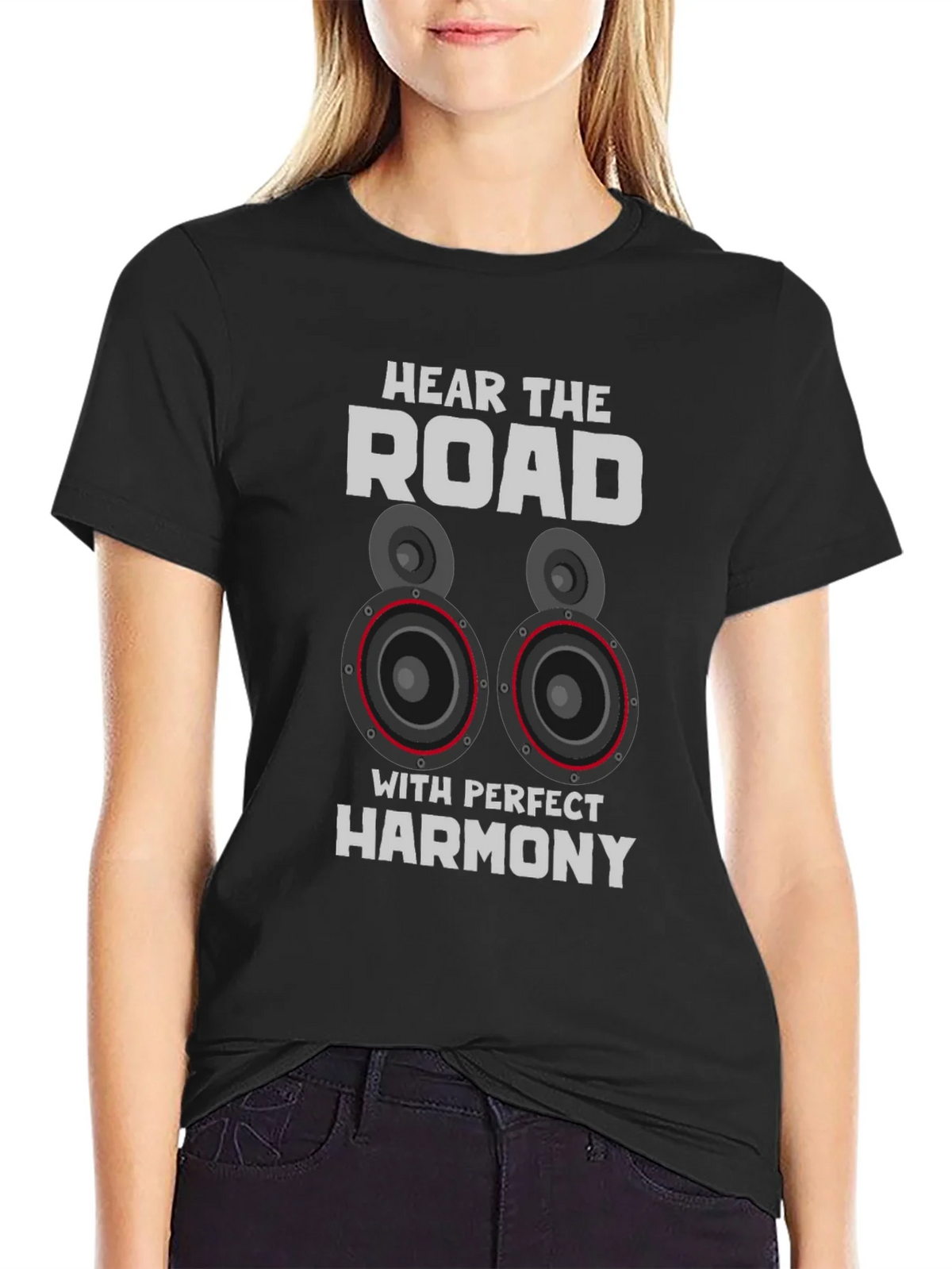 Hear The Road Mens Black T-Shirt product image 2