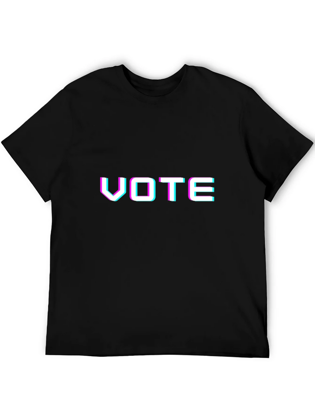 Vote Glitchcore Tee - Unisex Black T-Shirt product image 5