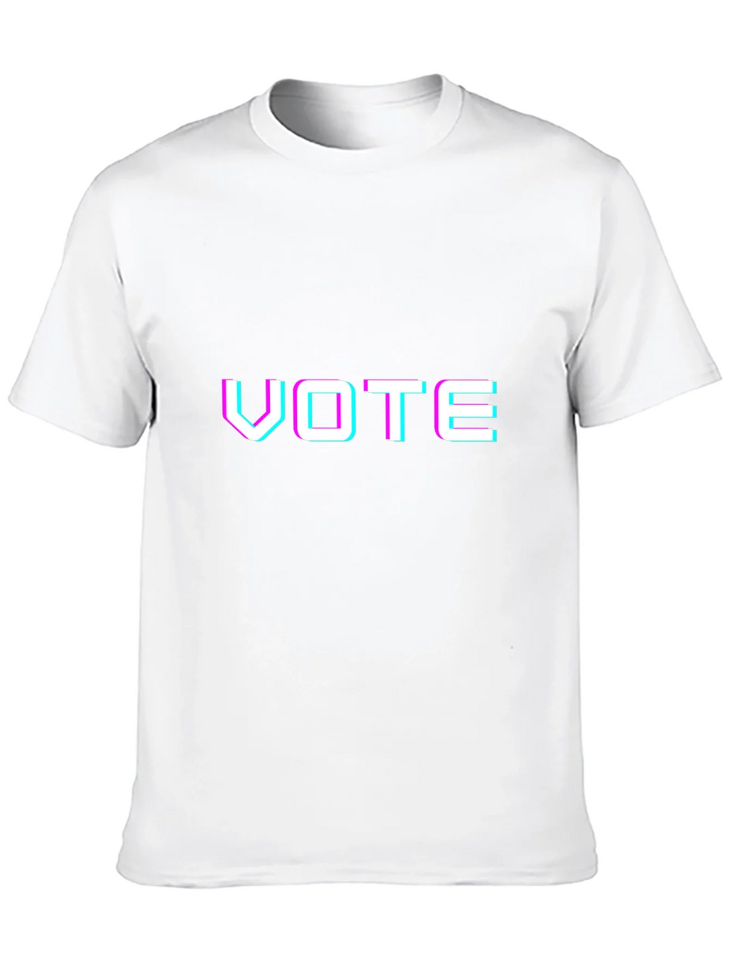 Vote Glitchcore Tee - Unisex Black T-Shirt product image 9