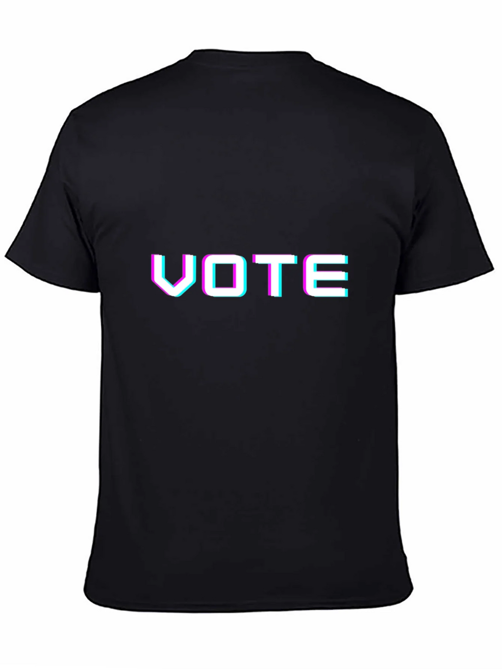 Vote Glitchcore Tee - Unisex Black T-Shirt product image 4