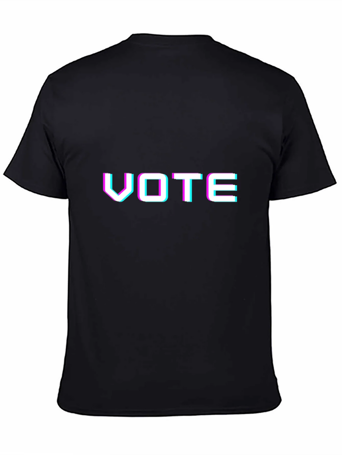 Vote Glitchcore Tee - Unisex Black T-Shirt product image 4