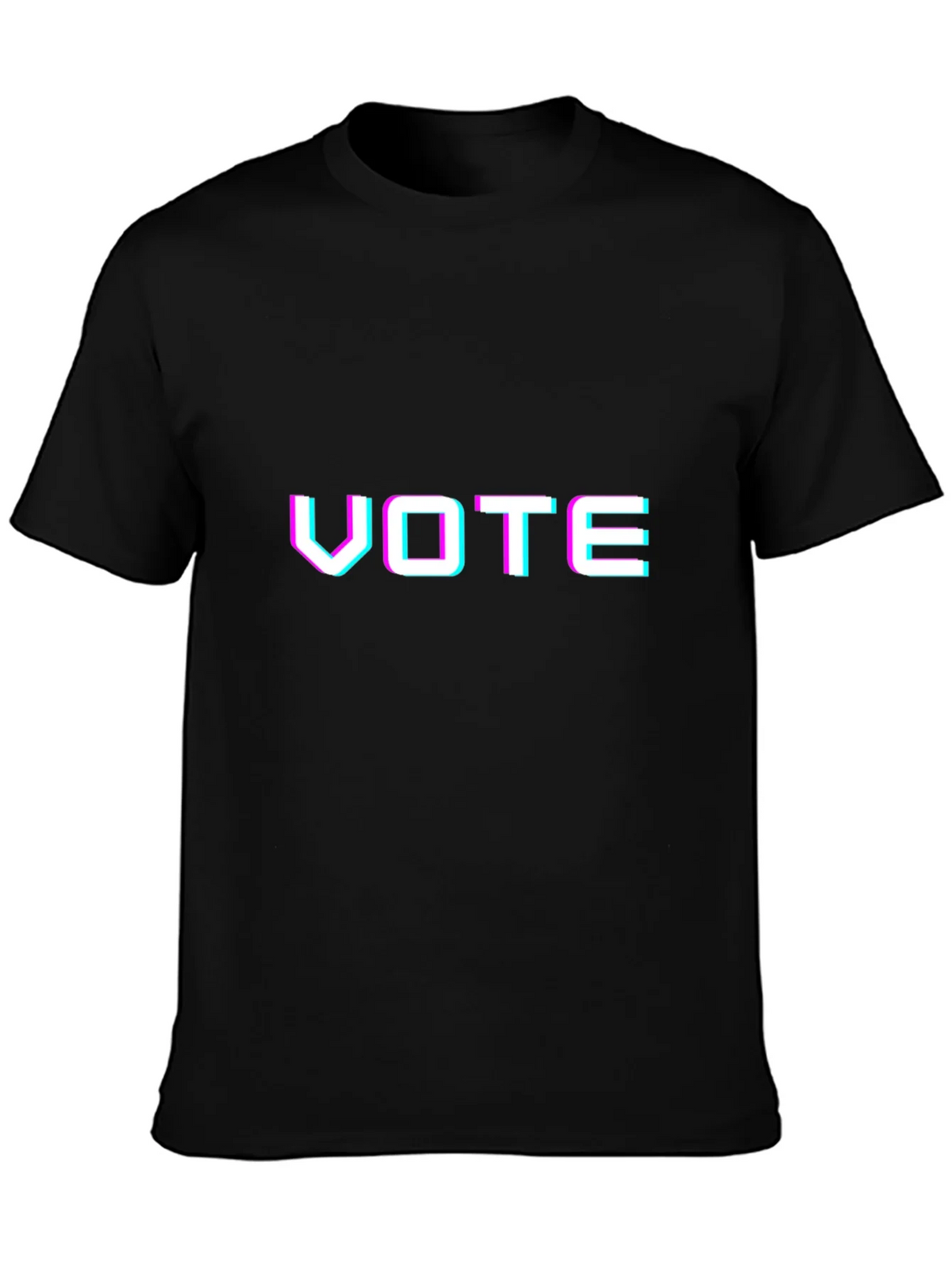 Vote Glitchcore Tee - Unisex Black T-Shirt product image 3