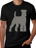 Dog Breed Silhouette Graphic Tee - Black product image 1
