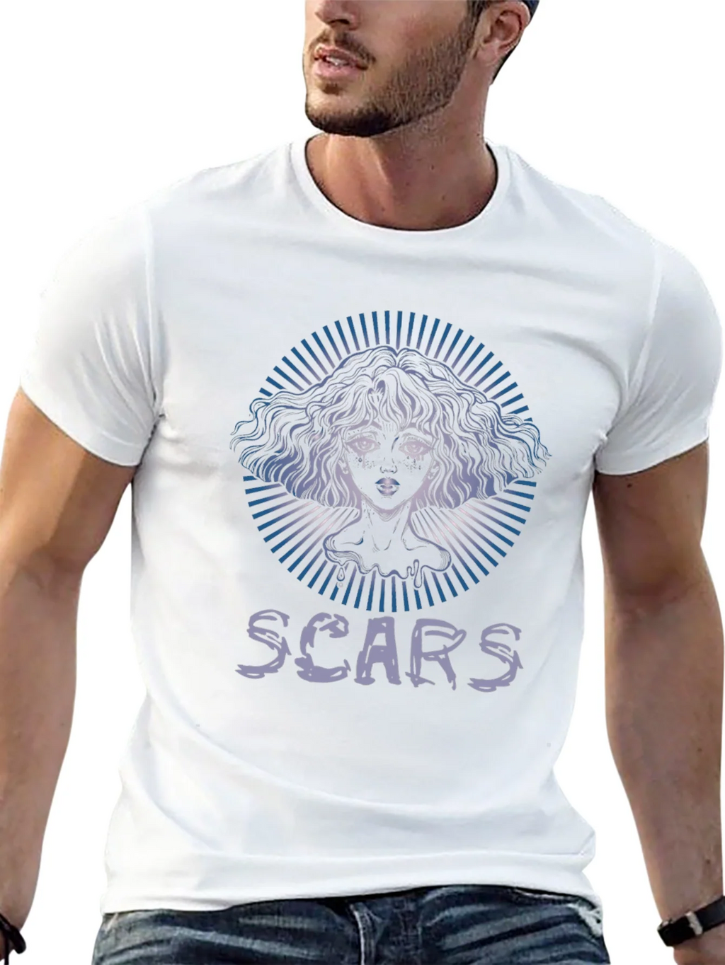 Scars Graphic Tee - Unisex Black Cotton Shirt product image 11