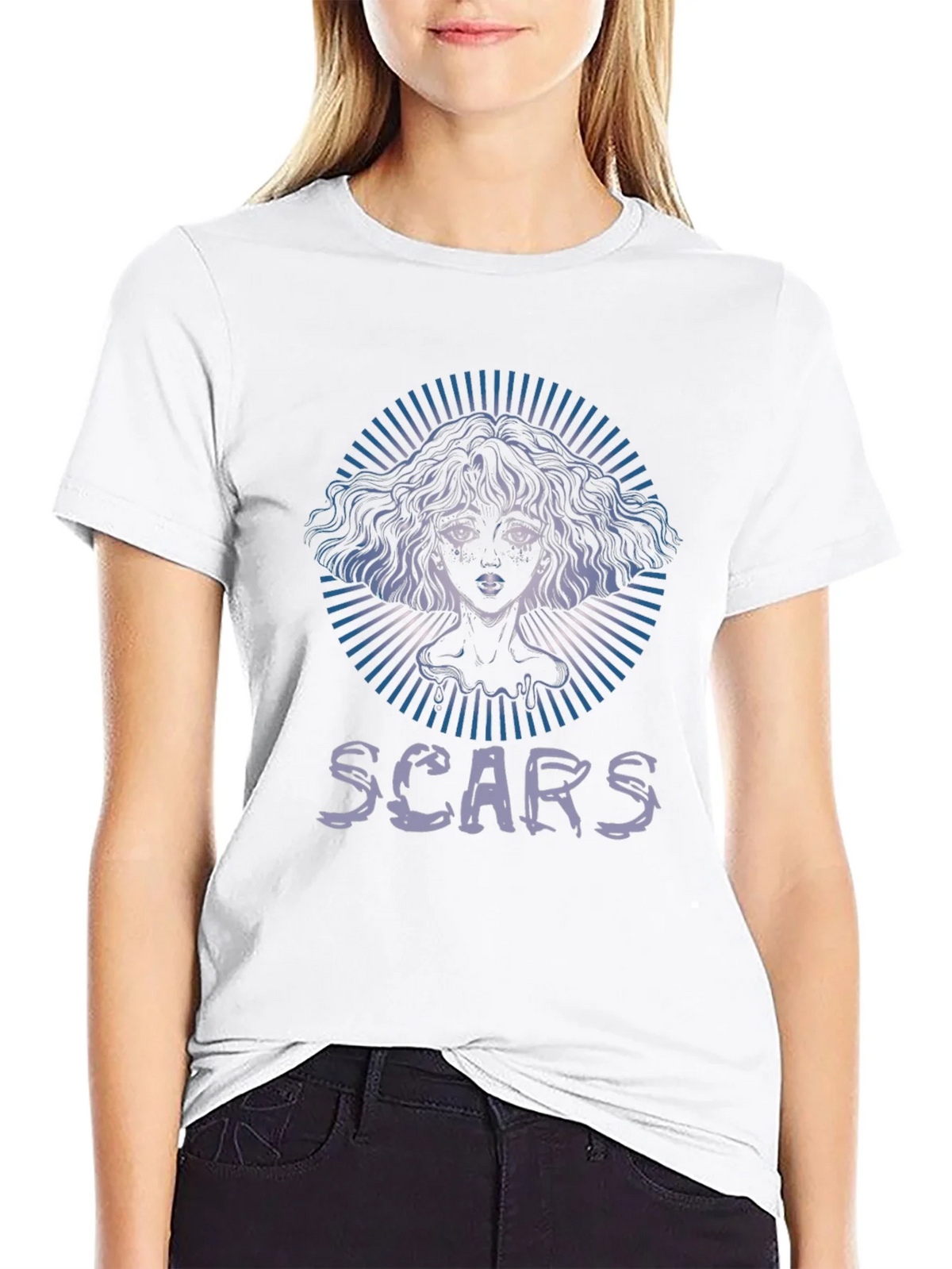 Scars Graphic Tee - Unisex Black Cotton Shirt product image 8