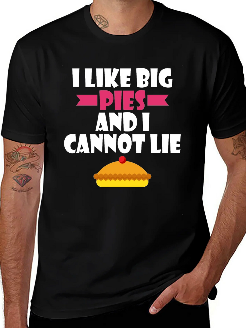 I Like Big Pies Funny Graphic T-Shirt product image 1