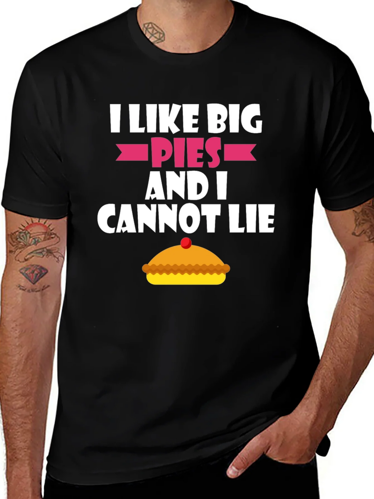I Like Big Pies Funny Graphic T-Shirt product image 1