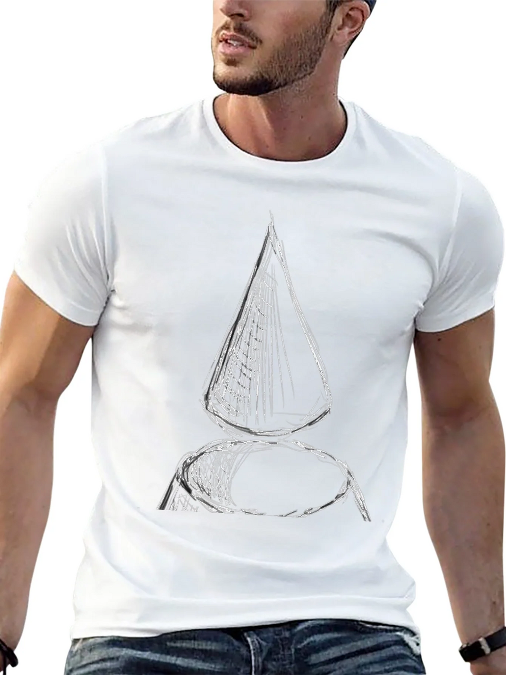 Abstract Nautical Sketch Tee product image 12