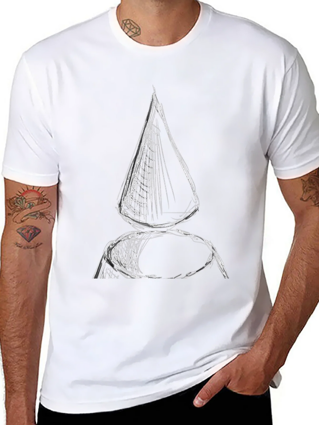 Abstract Nautical Sketch Tee product image 7