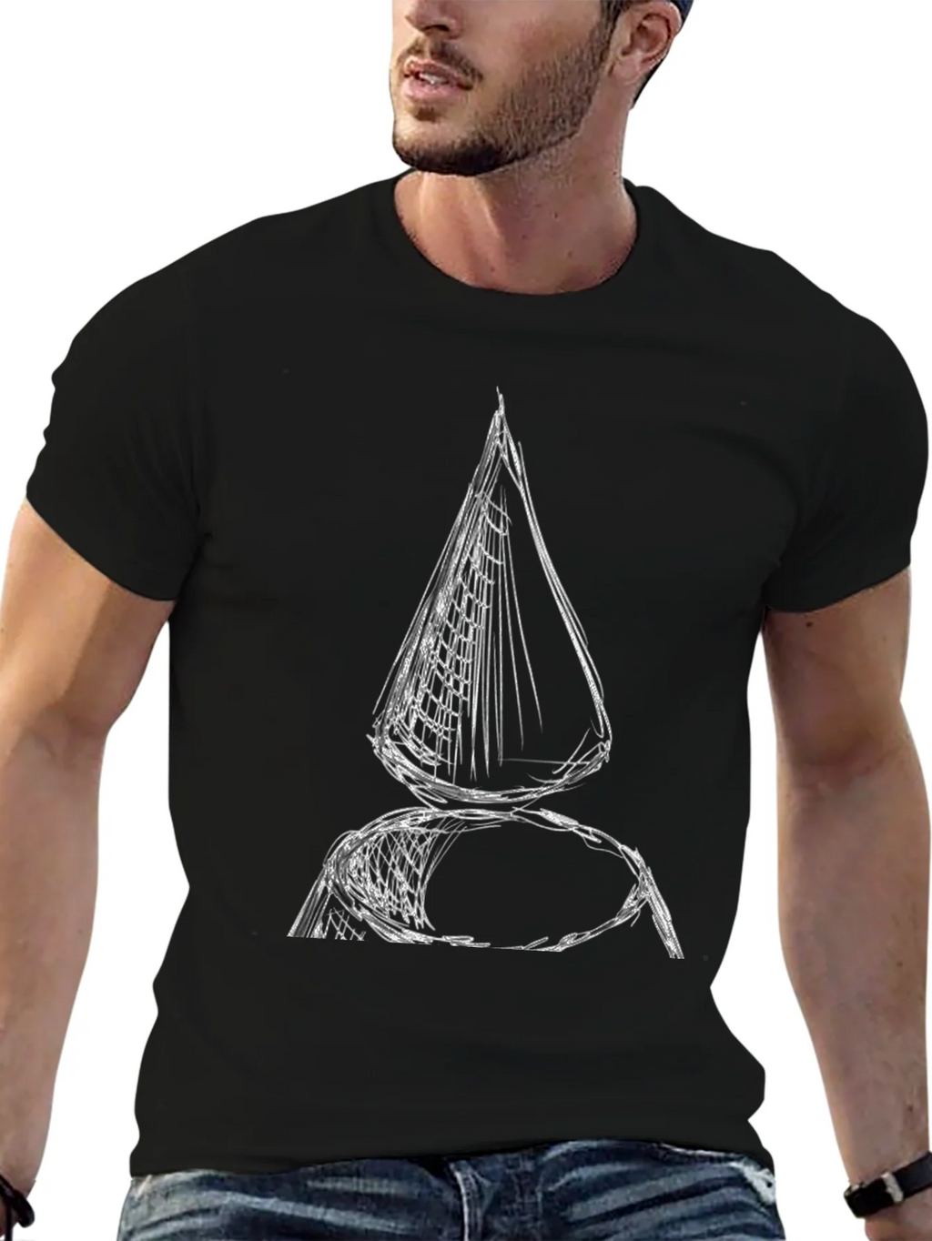 Abstract Nautical Sketch Tee product image 6