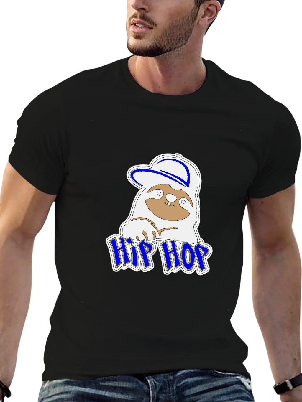Hip Hop Sloth Graphic T-Shirt product image 6