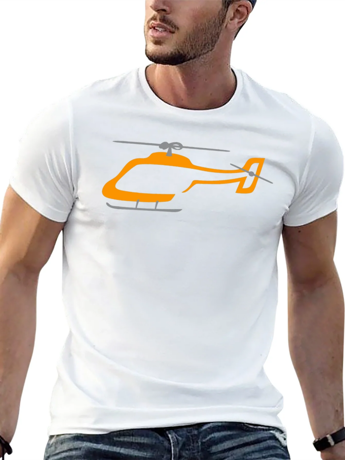 Helicopter Graphic T-Shirt - Modern Aviation Tee product image 12