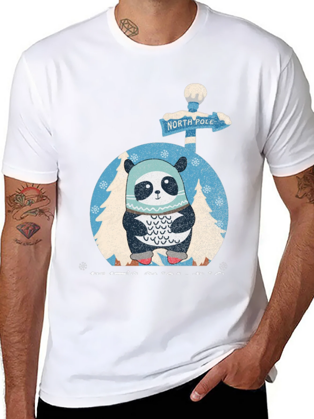 Winter Panda Graphic Tee product image 7