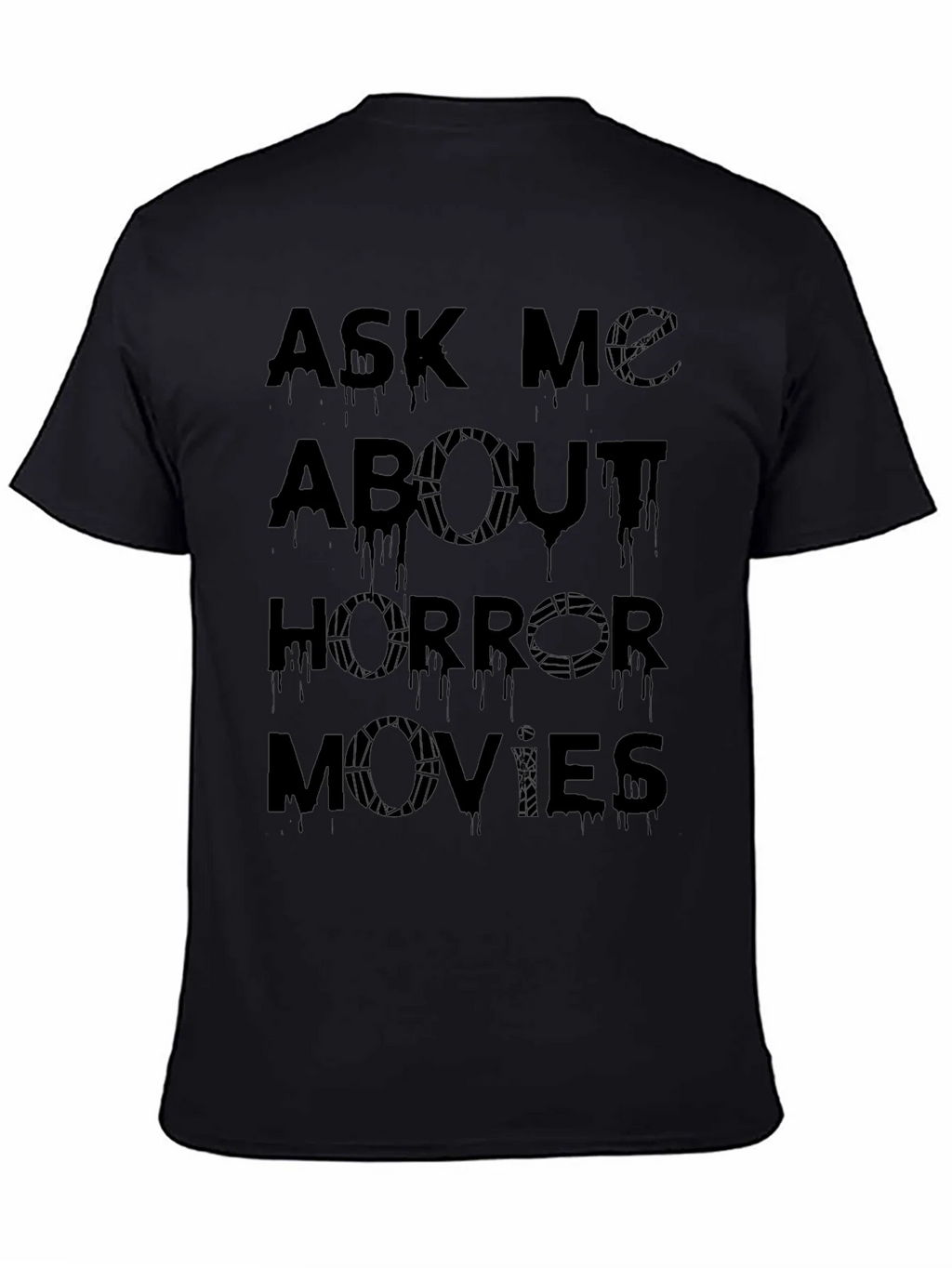 Ask Me About Horror Movies Graphic T-Shirt product image 4