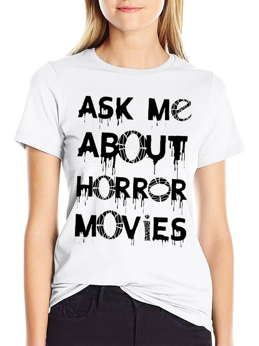 Ask Me About Horror Movies Graphic T-Shirt product image 8