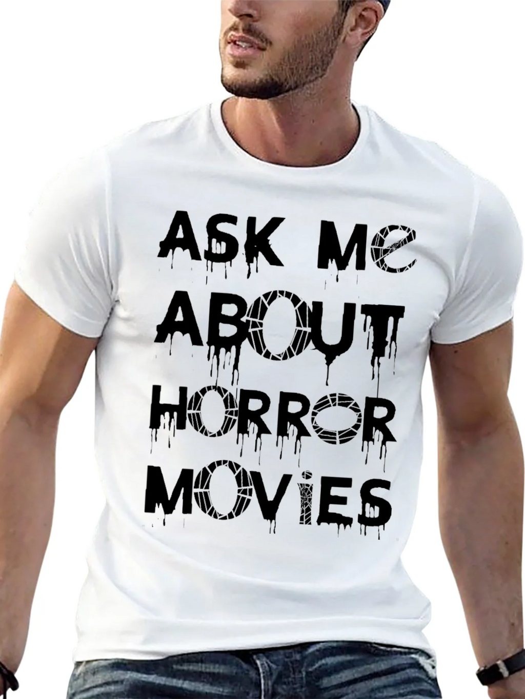 Ask Me About Horror Movies Graphic T-Shirt product image 12