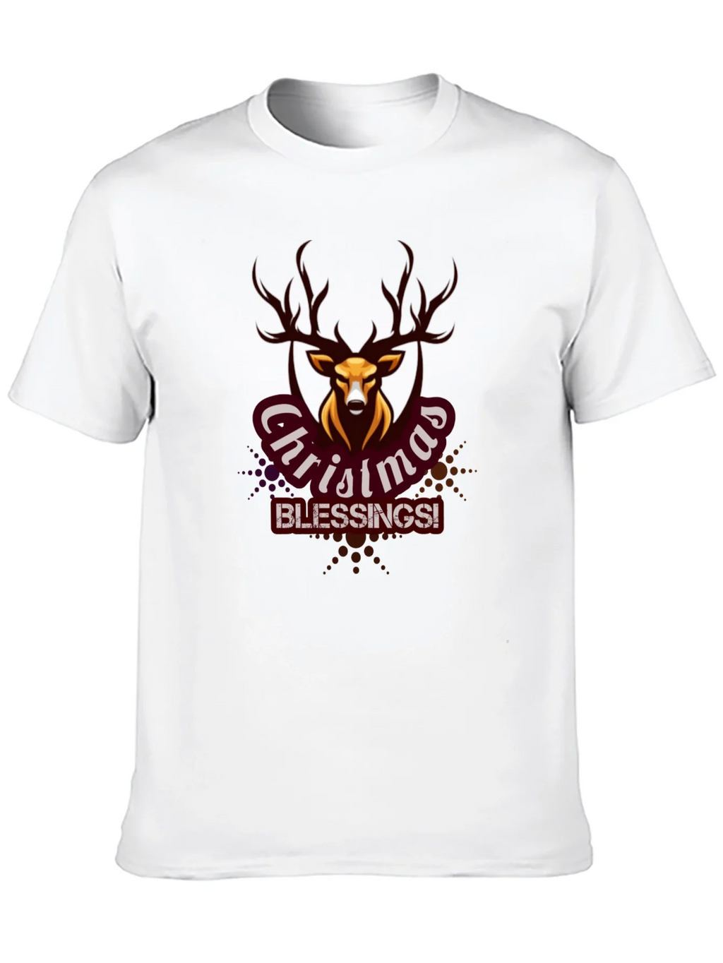 Christmas Blessings Deer Graphic Tee product image 5