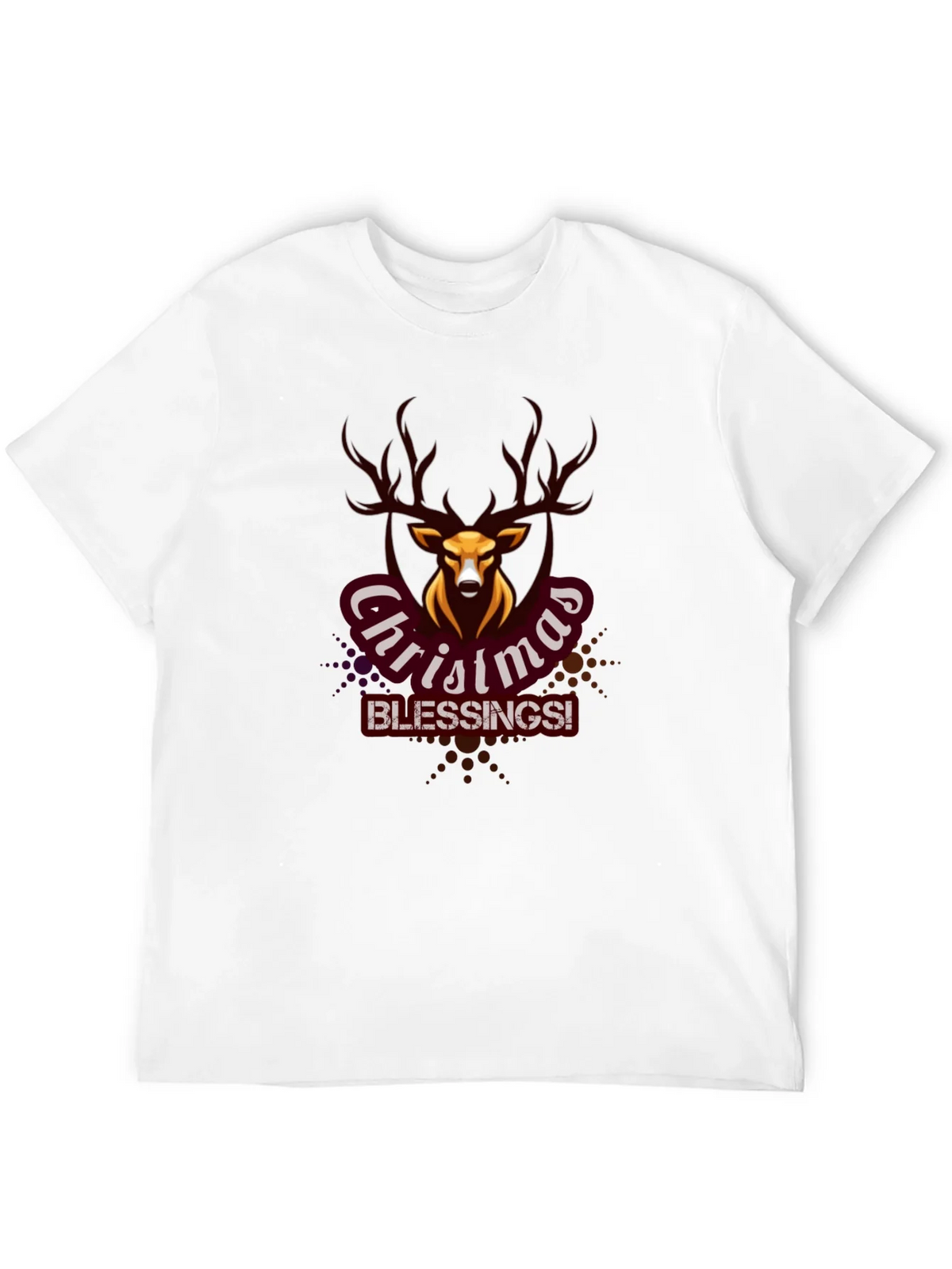 Christmas Blessings Deer Graphic Tee product image 6