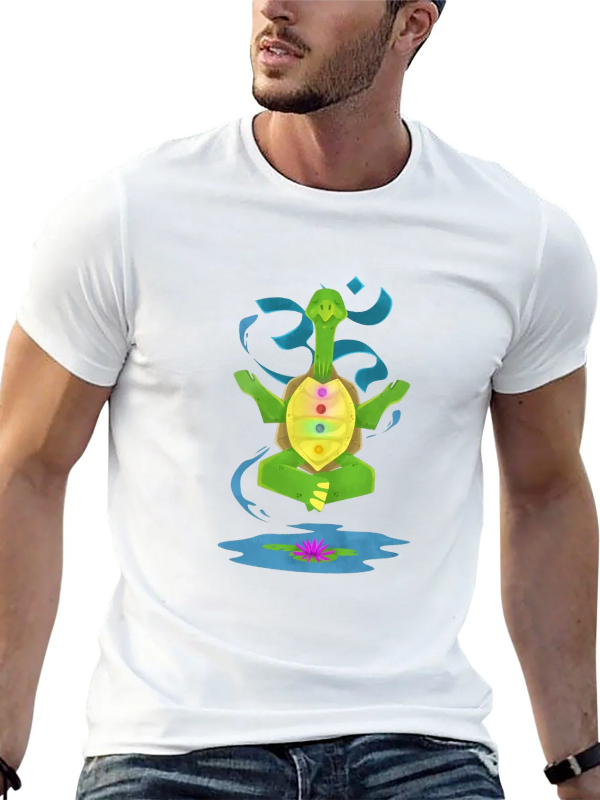 Meditating Turtle Chakra T-Shirt product image 11
