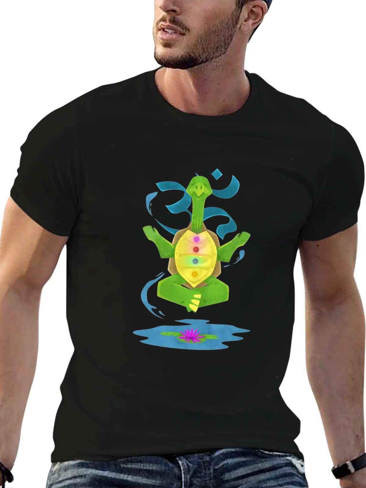 Meditating Turtle Chakra T-Shirt product image 6