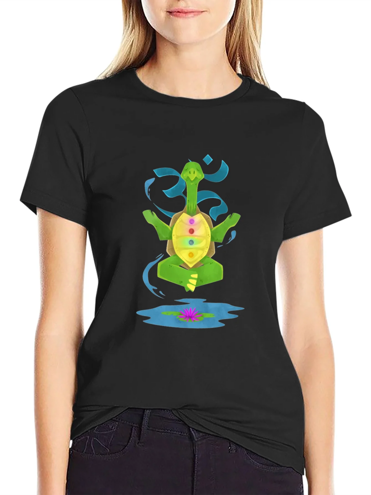 Meditating Turtle Chakra T-Shirt product image 2