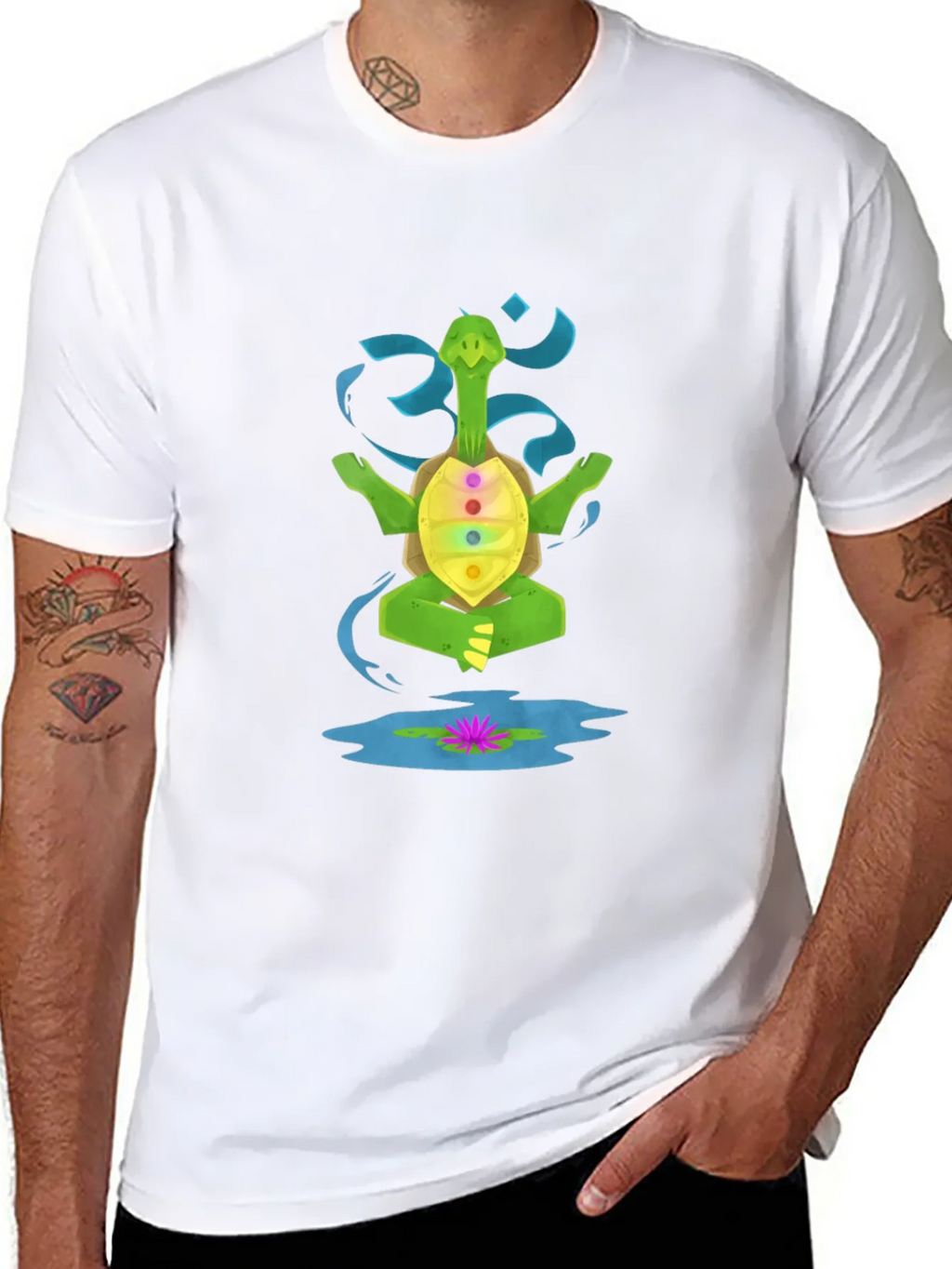 Meditating Turtle Chakra T-Shirt product image 7