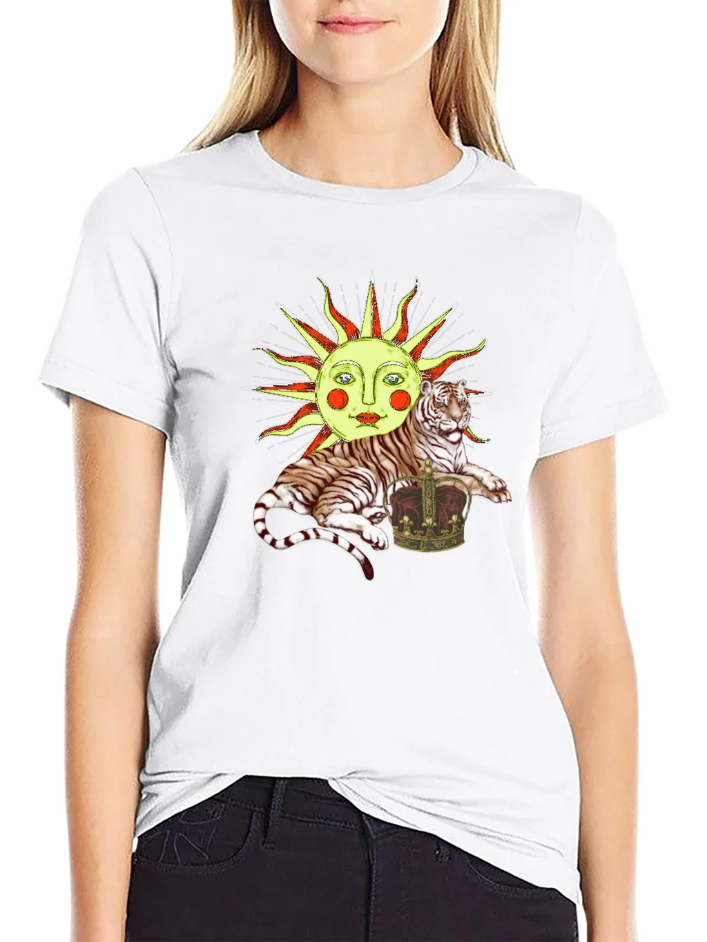 Sun Tiger Crown Graphic Tee - Unique Design product image 8