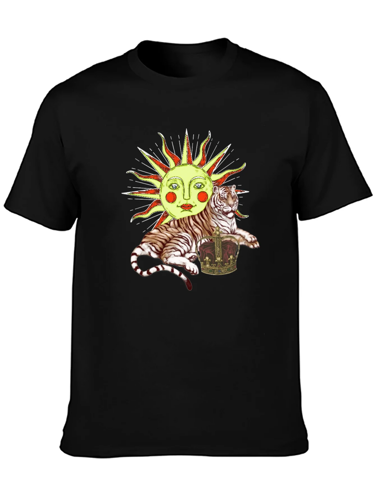 Sun Tiger Crown Graphic Tee - Unique Design product image 3