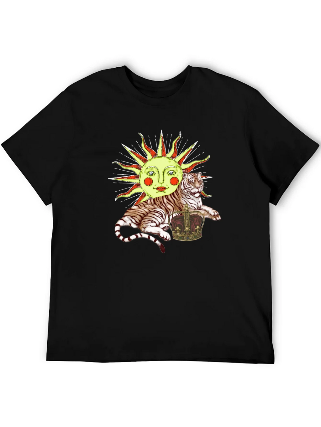 Sun Tiger Crown Graphic Tee - Unique Design product image 5
