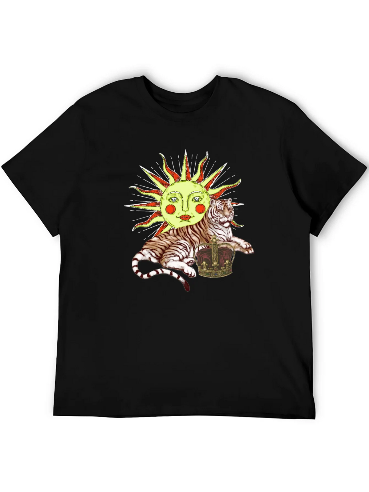 Sun Tiger Crown Graphic Tee - Unique Design product image 5
