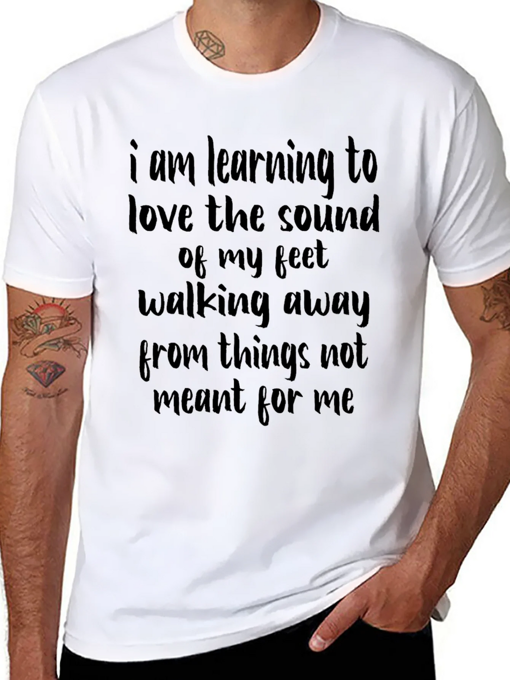 I Am Learning Motivational Graphic Tee product image 7