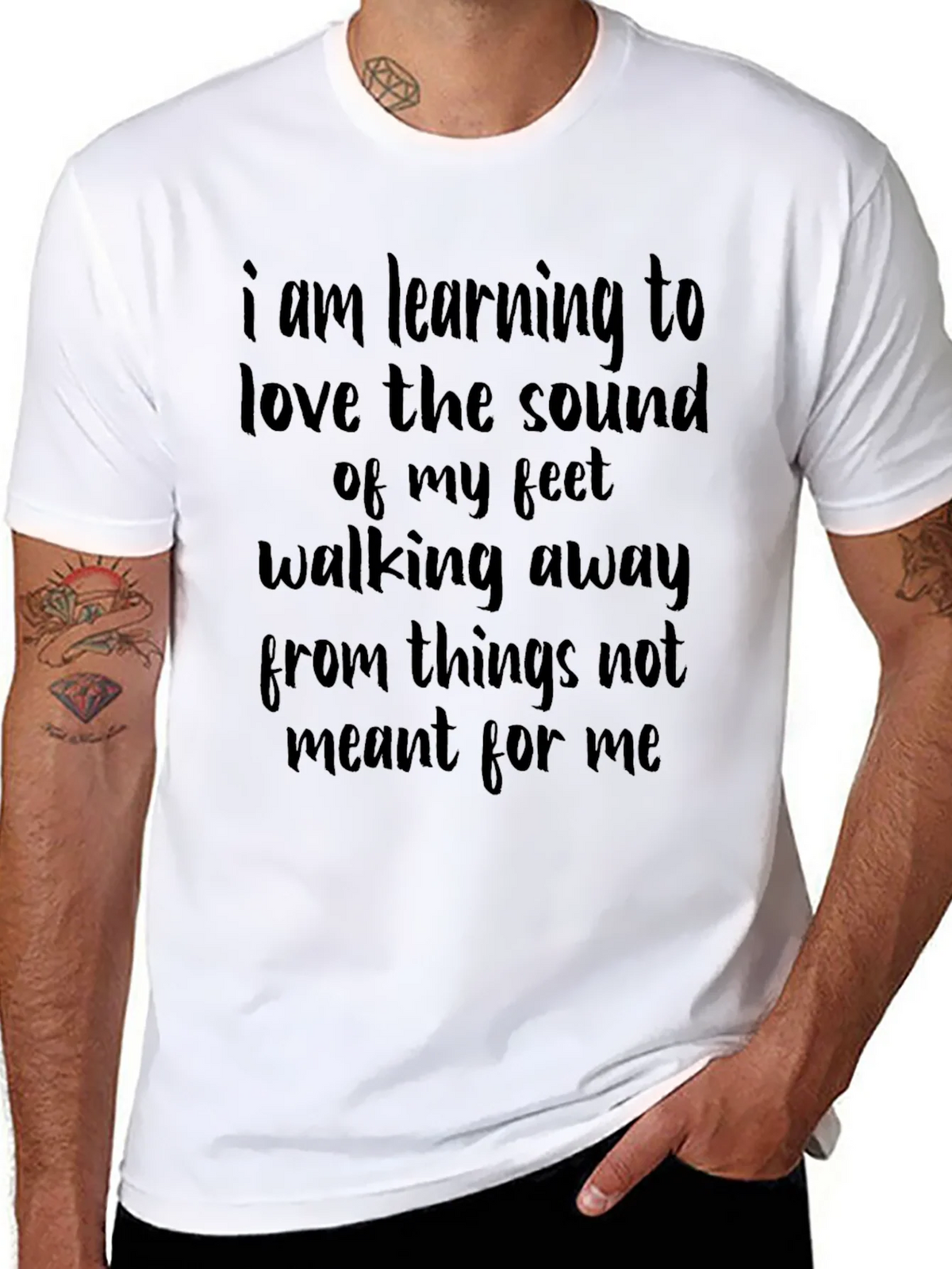I Am Learning Motivational Graphic Tee product image 7