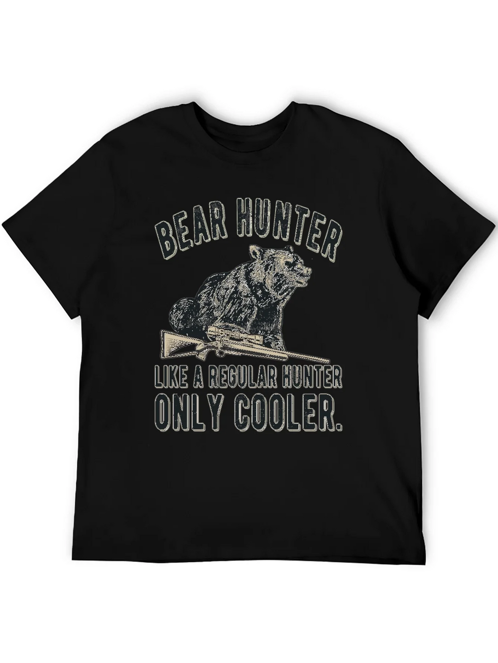 Bear Hunter Graphic Tee - Cool & Casual product image 5