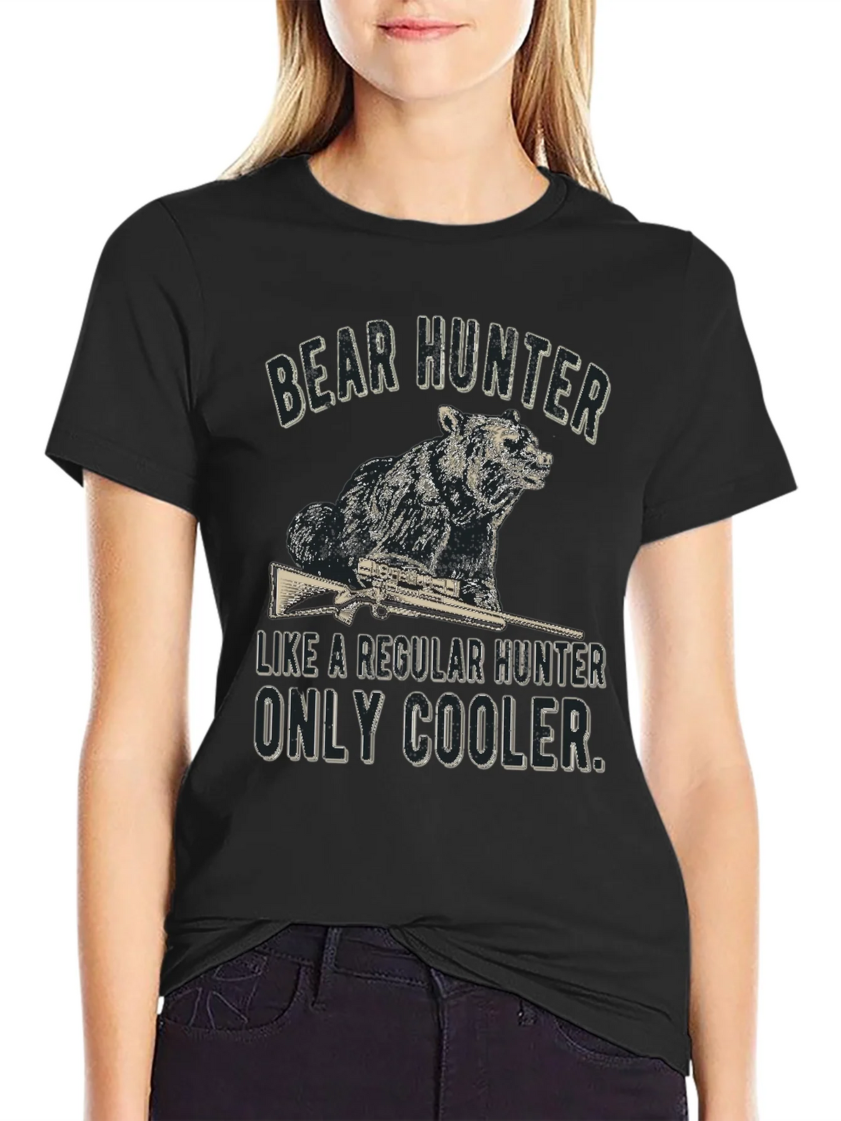 Bear Hunter Graphic Tee - Cool & Casual product image 2