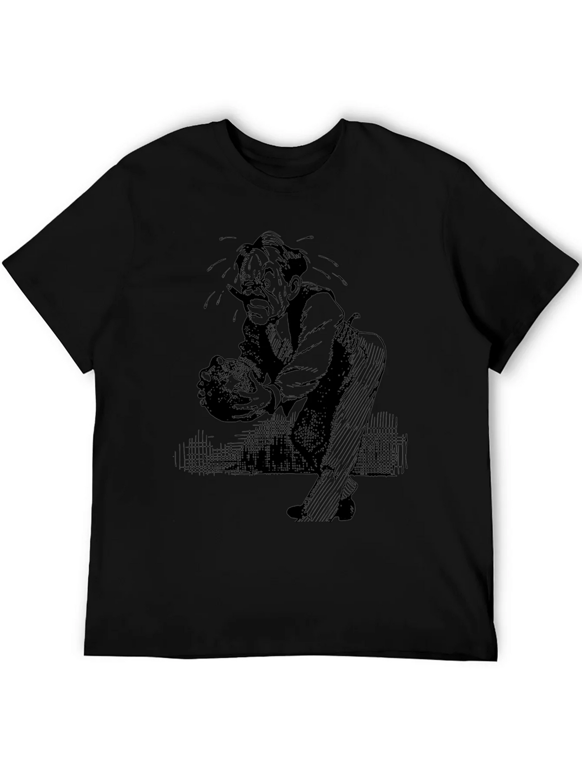 Vintage Cartoon Graphic Tee - Black product image 5