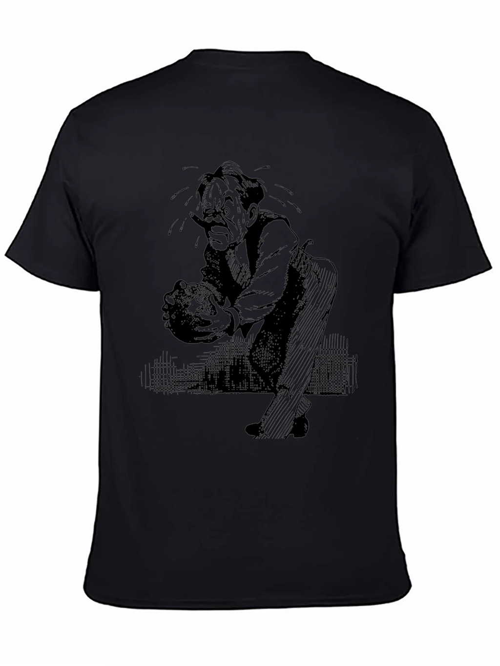 Vintage Cartoon Graphic Tee - Black product image 4