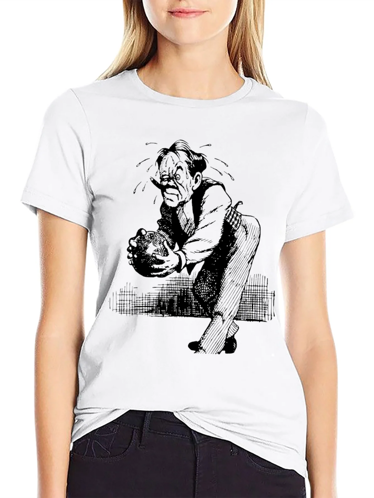 Vintage Cartoon Graphic Tee - Black product image 8