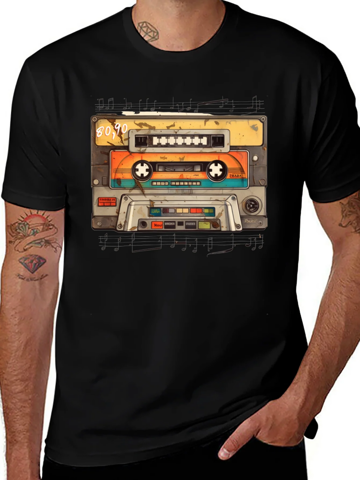 Vintage 80s/90s Cassette Tape Graphic T-Shirt product image 1
